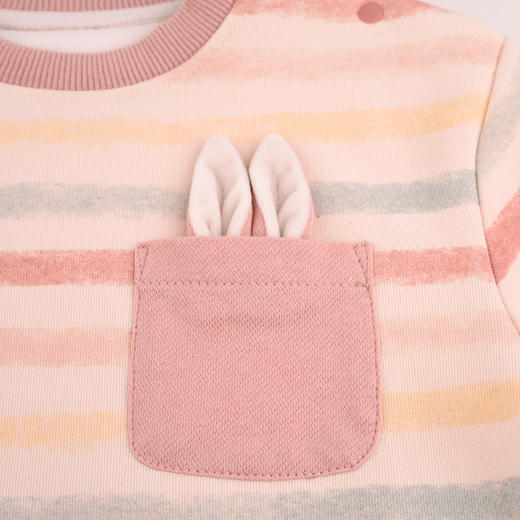 棉果果专柜同款冬季新品女童圆领复合绒加绒卫衣M422180424606 商品图2