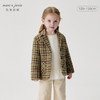 marcjanie马克珍妮秋装新款 女童绿色格纹西装外套221577 商品缩略图0