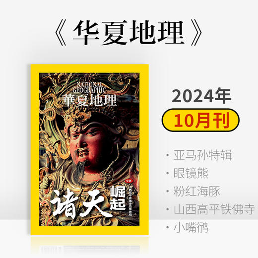 《华夏地理》杂志2024年10月刊-亚马孙特辑&山西高平铁佛寺 眼镜熊 粉红海豚 小嘴鸻 商品图0
