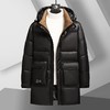 【可拆卸帽】【鹅绒服】【新款DSF】大依优型大码鹅绒中长款羽绒服外套休闲胖子大码男休闲宽松加肥加大上衣 商品缩略图5