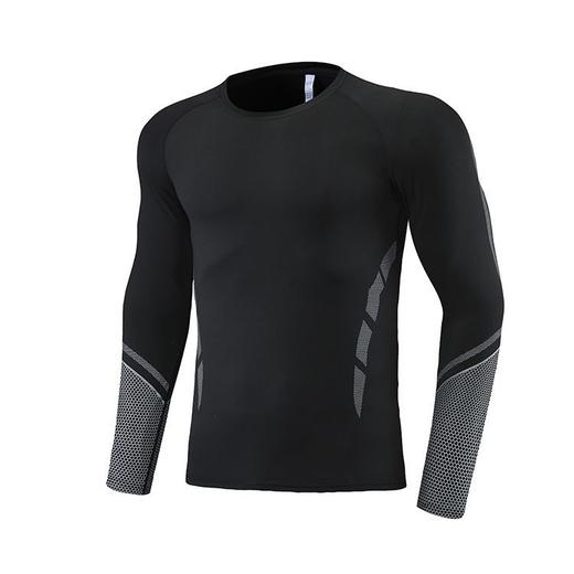 跃牌【跃LEAP-ACTIVE】系列 秋款欧美男士运动健身紧身衣6784 商品图3