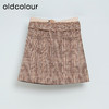 oldcolour冬季高腰显瘦A字格子气质通勤百搭短款半身裙女L42061275 商品缩略图1