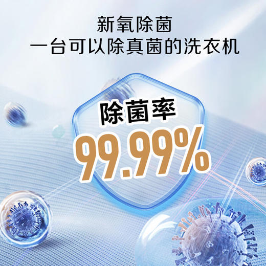 海信罗马假日洗衣机罗马绿 全自动滚筒洗衣机10公斤家用大容量洗烘一体超薄活水洗WD100R4 商品图4