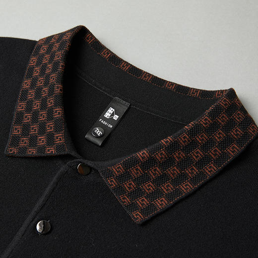 【新款DG】大依优型翻领毛衣针织衫短袖背心休闲针织衫毛背心加肥加大上衣男士胖子大码毛衫t恤打底 商品图3