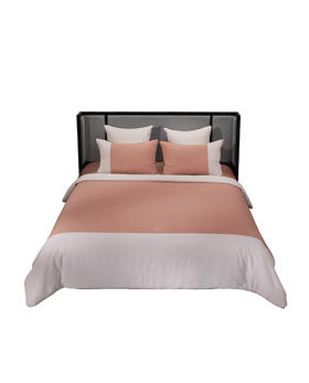 皇锦28姆米重磅棉感真丝双人被套四件套-四季合意