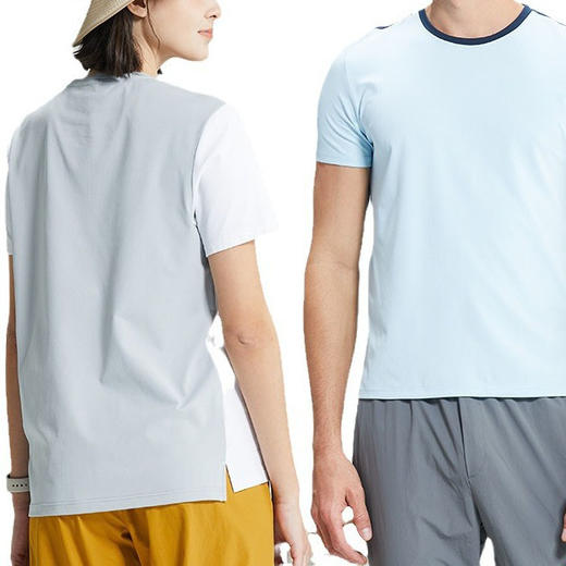 跃牌【跃LEAP-ACTIVE】系列 夏季男士圆领防晒宽松运动T恤短袖上衣4111004 商品图4