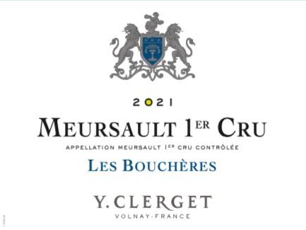 「跨境」2021柯莱氏酒庄默尔索布奇园白葡萄酒 Y. Clerget Meursault 1er Cru Boucheres 商品图0
