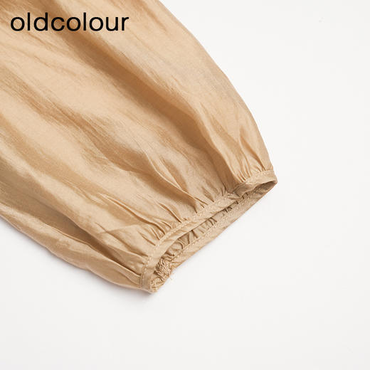 oldcolour春秋款气质百搭法式抽褶设计感长袖衬衫女DO31013856 商品图4