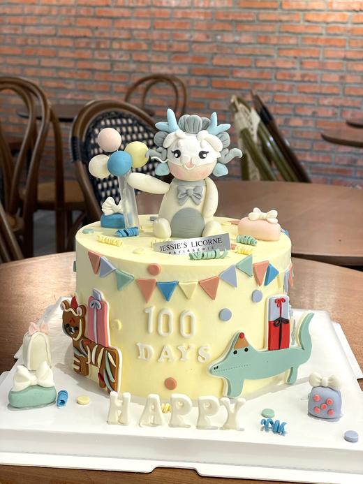 百岁小龙翻糖蛋糕 商品图0