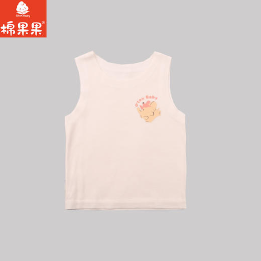 棉果果专柜同款冬季新品男童女童暖姜绒无痕背心M421170424804 商品图0