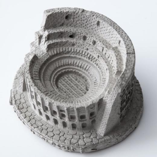 古罗马斗兽场烟灰缸创意潮流北欧ins工业风烟灰缸多肉房间装饰品 商品图0