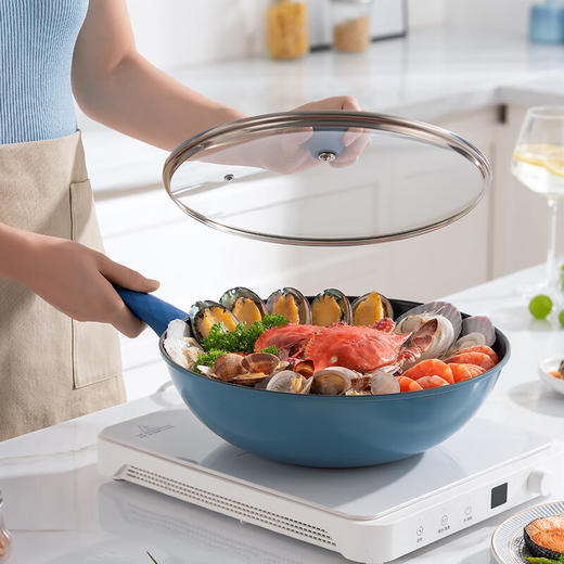 博堡臻选精铁不粘炒锅BDY-C861A 臻选 30cm  德世朗 商品图1