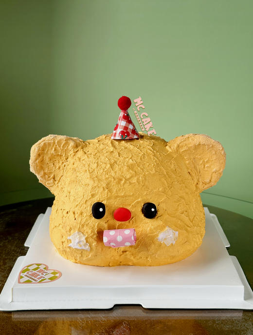 黄油小熊头像蛋糕（搞怪口哨款） 商品图0