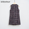 oldcolour冬季复古气质千鸟格百搭宽松马夹背心女DM46032068 商品缩略图1