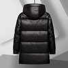 【可拆卸帽】【鹅绒服】【新款DSF】大依优型大码鹅绒中长款羽绒服外套休闲胖子大码男休闲宽松加肥加大上衣 商品缩略图6