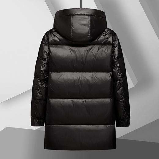 【可拆卸帽】【鹅绒服】【新款DSF】大依优型大码鹅绒中长款羽绒服外套休闲胖子大码男休闲宽松加肥加大上衣 商品图6