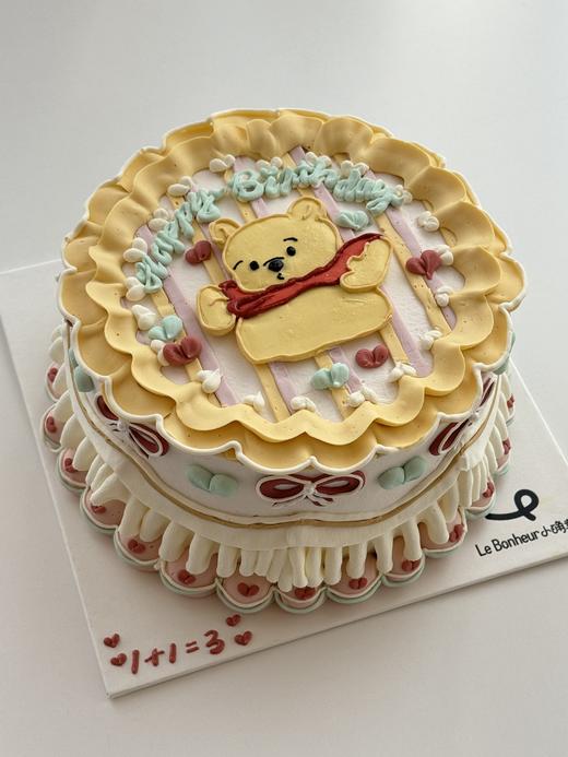 孕妈妈维尼熊 ·奶油蛋糕 商品图0