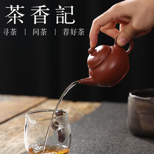 茶香记 大红袍盔盖水平壶 润砂堂 徐昇 经典器型 紫砂壶 茶壶 茶具 商品图4