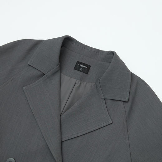 西遇英伦风复古垂感宽松长款风衣女秋季高级感外套V3742710 商品图5