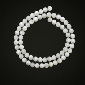 圆贝珠6mm 珠料意卡米诺手串念珠单颗珠子散珠半成品