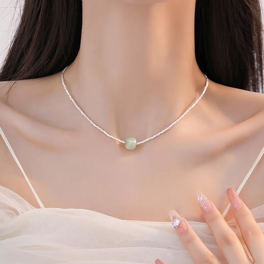 Winy925纯银梦幻碎银项链送女友闺蜜节日生日礼物 商品图2