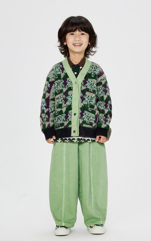 jnby  24年冬款   短款开襟毛衣  1O0312040 商品图0