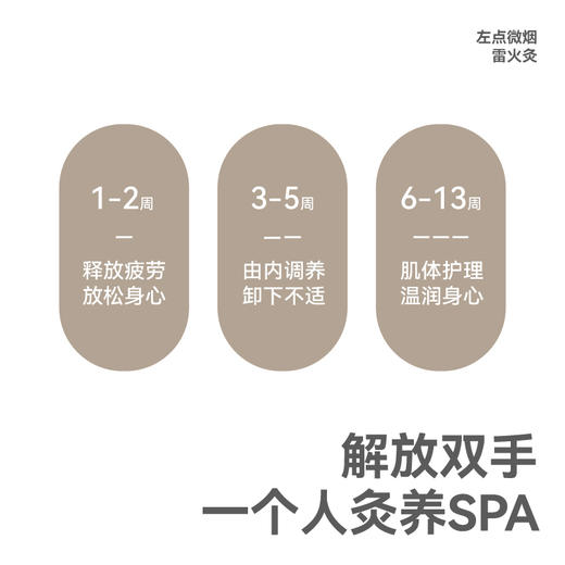 zdeer左点雷火灸微烟小罐灸家用艾灸贴草本灸筒悬灸yc0119011 商品图2