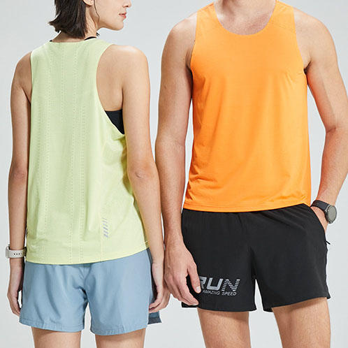 跃牌【跃LEAP-ACTIVE】系列 冰丝网眼透气坎肩无袖跑步健身速干运动T恤4111005 商品图1