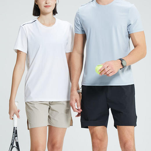 跃牌【跃LEAP-ACTIVE】系列 户外运动休闲锦纶速干衣男圆领军训跑步排汗衣4111003 商品图3