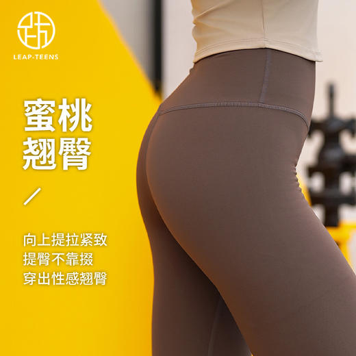 跃牌【倚窗听雨】系列 秋冬新款加绒瑜伽裤女高腰保暖提臀加厚健身裤CK059 商品图1
