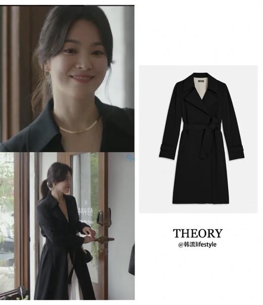 1015-1 纯圆正 穿上就是气质女神 TH经典三醋酸中长款风衣 风衣天花板 商品图0