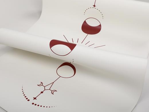 设计师款星光月影系列瑜伽垫磨砂加厚环保橡胶垫 商品图0