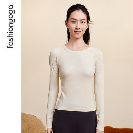 凡圣瑜伽  Q弹星光一体织长袖F14393/F14393JD 商品图13