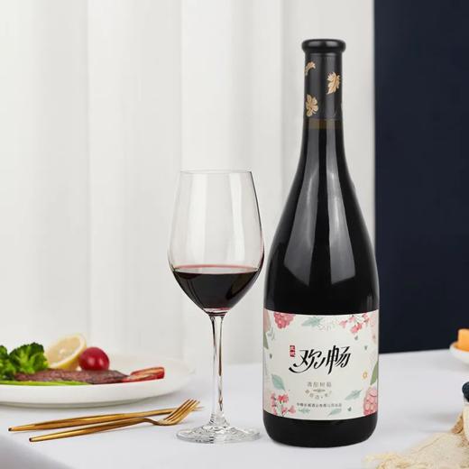 长城欢畅清甜树莓果汁红酒 11度聚餐女士酒 整箱750ml*6瓶包邮 商品图1