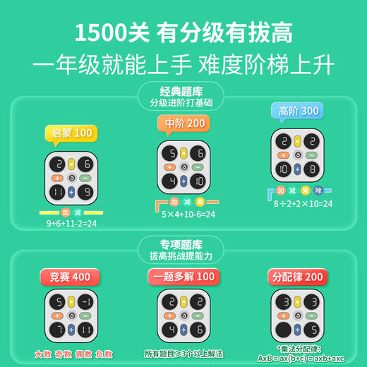 智蔻智能24点学练机智能益智男孩女孩学习数学运算6岁 商品图2