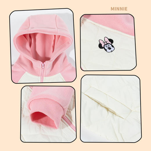 【校服神器】24秋冬男女童新款夹棉外套连帽防风保暖奥利绒棉服ZD4DS007 商品图8