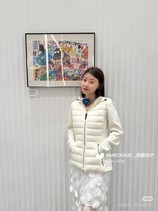 付款减库存28件！老钱风！原厂订单MACKAGE女士摩登系列拼接羽绒服夹克外套   摩登羽绒服90白鸭绒羽绒服 商品图1