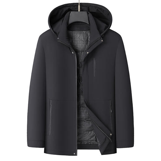 【可拆卸内胆】【新款DX】大依优型大码羽绒服可拆卸内胆可拆卸帽连帽外套加肥加大上衣男士外套胖子 商品图8