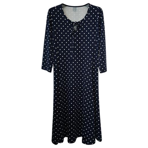 VIVIAN LIU薇薇安刘R2447402初秋女装新款圆领系带波点针织连衣裙 商品图0