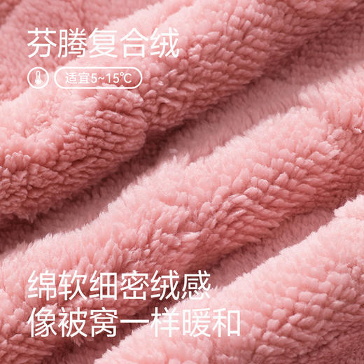 芬腾秋冬季珊瑚绒女士睡衣加绒加厚套装新款宽松大码法兰绒家居服 商品图1