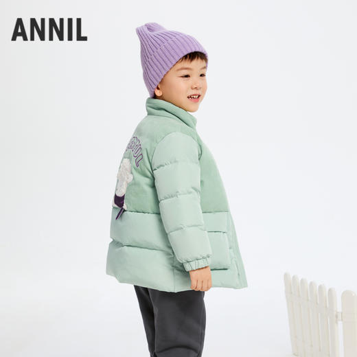 【御寒-5~5℃】男童萌趣中长款羽绒外套冬季新款安奈儿童装实体店同款XB445823 商品图2