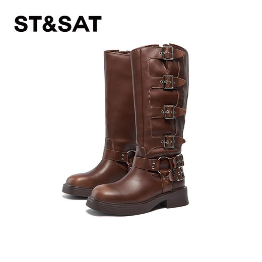 星期六时尚潮流美拉德西部牛仔靴SSC4117448 商品图3