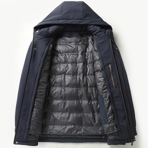 【可拆卸内胆】【新款DX】大依优型大码羽绒服可拆卸内胆可拆卸帽连帽外套加肥加大上衣男士外套胖子 商品图4