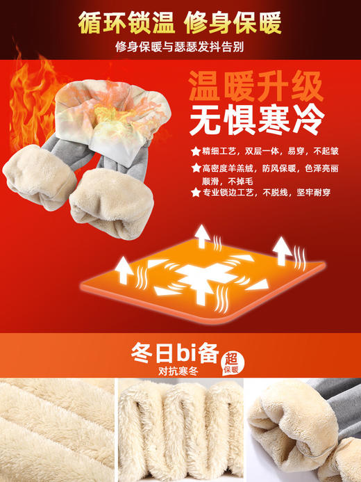 【YW】无忧购韩版秋冬百搭加厚羊羔绒束脚运动卫裤Z369（截单后7天发货) 商品图6