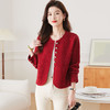 CC-17-2248春秋季短外套女士2024新款洋气亮片小香风毛衣外搭宽松针织衫开衫 商品缩略图1