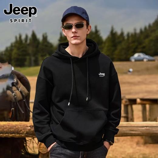 jeep情侣复古卫衣丨怀旧随性 舒适体感 圆领套头运动上衣 商品图1