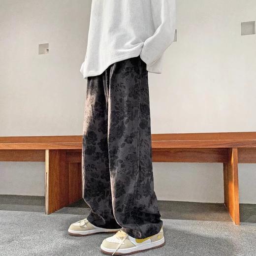 【复古休闲！舒适随性】让腿自由呼吸，让心灵自由驰骋！高街的潮流配上日系的复古感，美式的设计和阔腿的版型，让你成为时尚圈中的标志性存在！ 商品图3