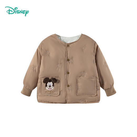 迪士尼【校服神器】24秋冬新款男童轻薄羽绒服米奇刺绣可内搭外穿外套ZD4DS028 商品图4
