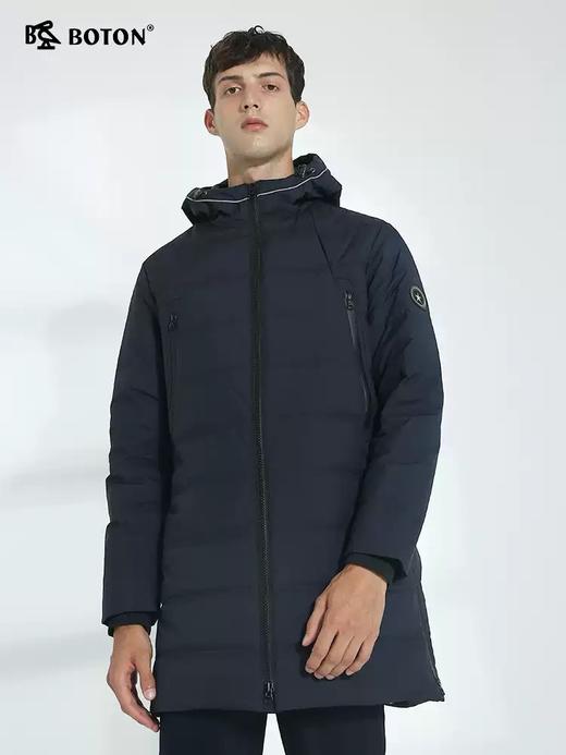 波顿男士冬季羽绒服中长款潮流高端加厚MC768519(里布有细微拆线针孔介意慎拍) 商品图1