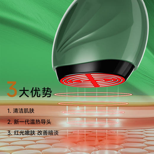 胶原炮·便携式智能控温美容仪家用脸部提拉紧致震动按摩精华 导入仪 商品图3